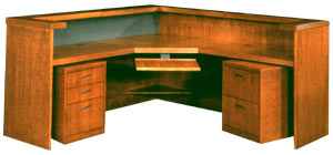 wood desk